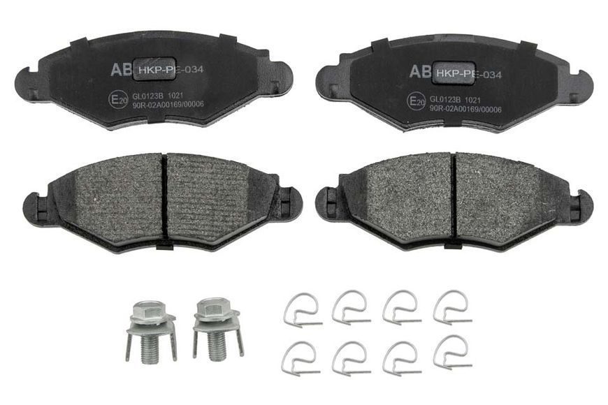 Alpha Brakes колодки тормозные передние Peugeot 206 1998-2007, 206+ 2009- NTY HKP-PE-034 HKP-PE-034 фото